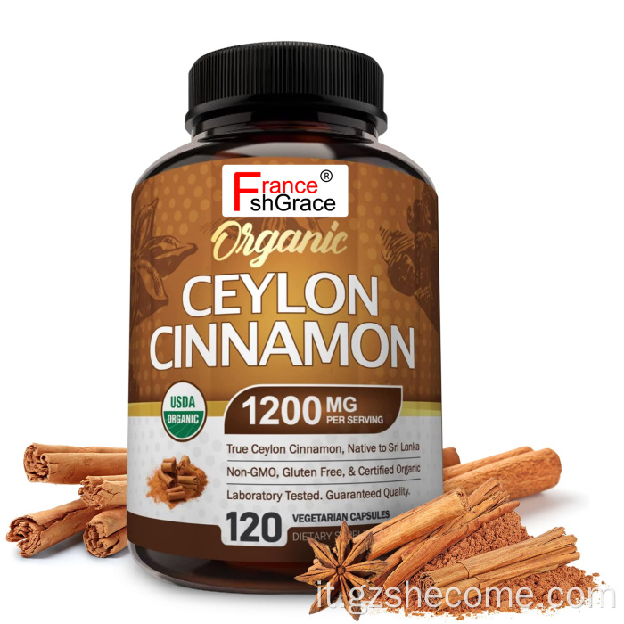 Ceylon Cinnamon Supplemento capsule di cannella antiossidanti